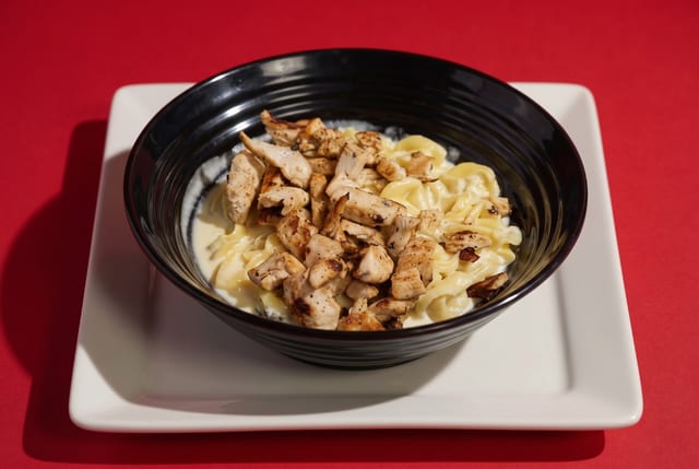 Chicken Alfredo.