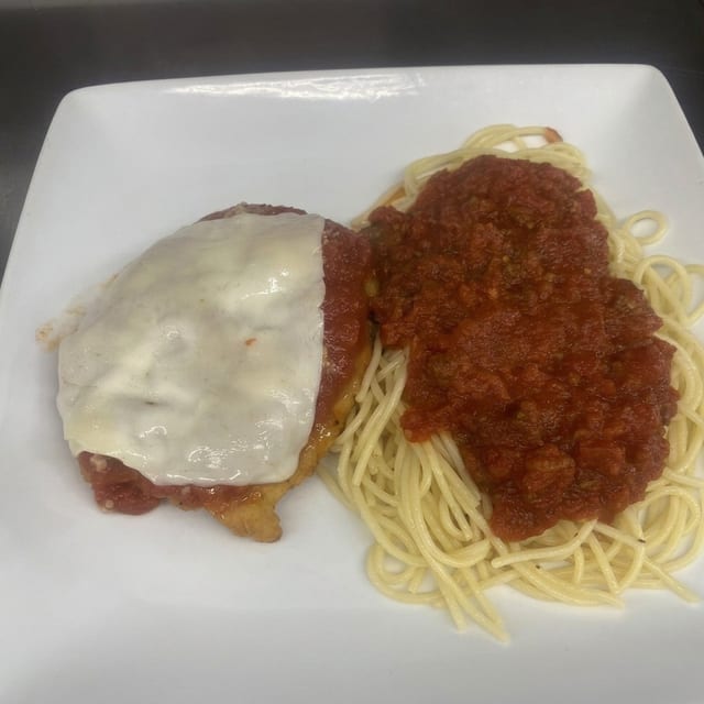 Chicken Parmigiana.