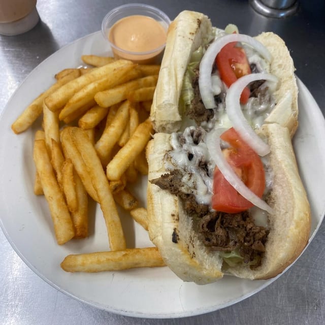 Cheese Steak Hoagie.