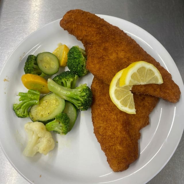 Fried Flounder.