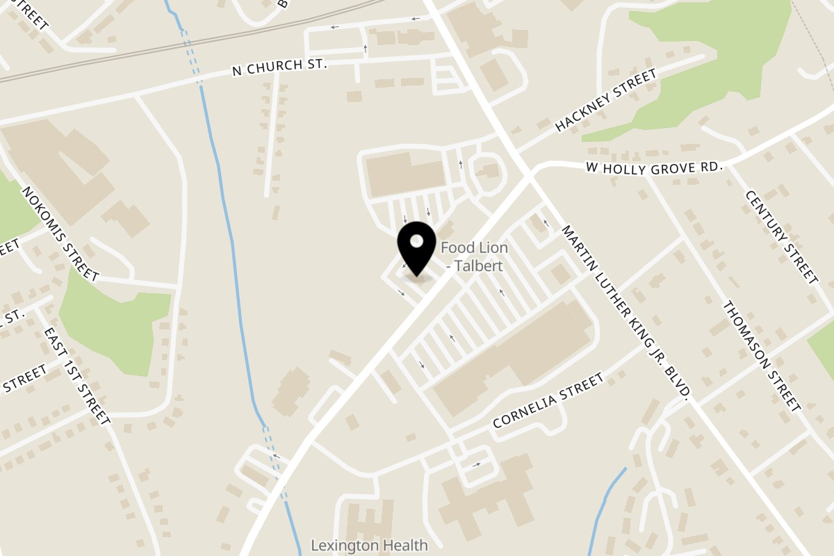Map showing the location of Italiano’s Pizzeria on 283 N Talbert Blvd in Lexington